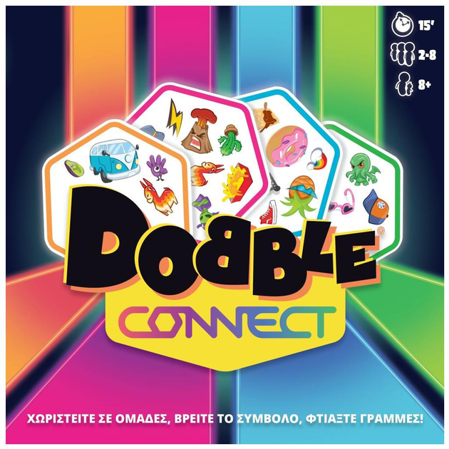 Настільна гра Kaissa Dobble Connect (грецька версія) (3558380109402) - зображення 1