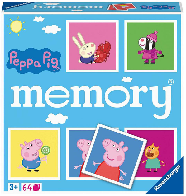 Настільна гра Ravensburger Memory Disney Свинка Пеппа (англійська версія) (4005556208869) - зображення 1