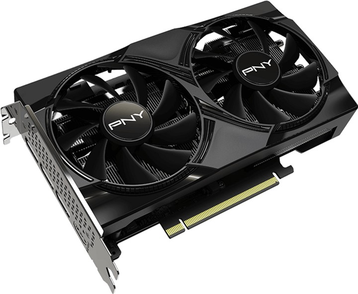 Відеокарта PNY PCI-Ex GeForce RTX 5060 Dual Fan OC 8GB GDDR7 (128bit) (2535/28000) (HDMI, 3 x DisplayPort) (VCG50608DFXPB1-O) - зображення 4