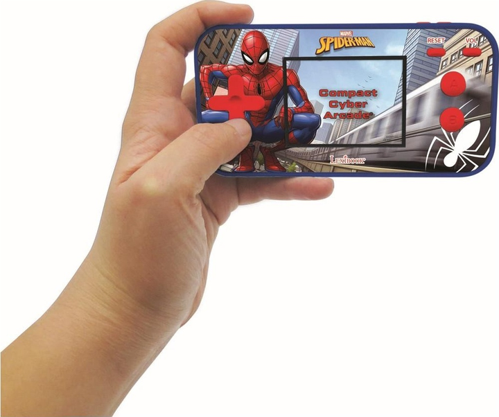 Портативна консоль Lexibook Spider-Man Handheld Console Compact Cyber Arcade 150 в 1 (JL2367SP) - зображення 3