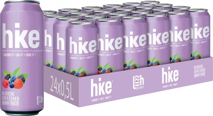Упаковка пива Hike Unfiltered Berry спеціальне світле