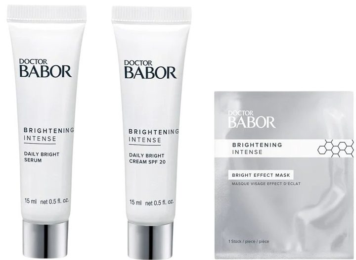 Набір для догляду за обличчям Babor Brightening Intense Try Me Маска для обличчя 1 шт + Крем для обличчя 15 мл + Сироватка для обличчя 15 мл (4015165344834) - зображення 2