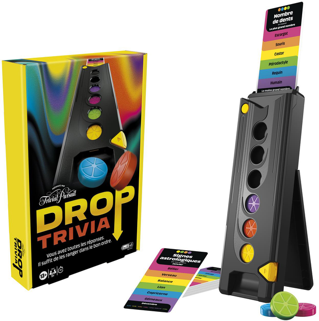 Gra planszowa Hasbro Drop Trivia (wersja grecka) (5010996252494) - obraz 2