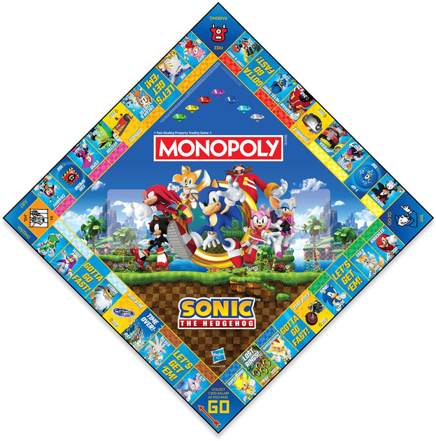 Настільна гра Winning Moves Games Monopoly Sonic (англійська версія) (5036905056380) - зображення 3