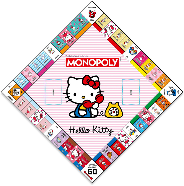 Настільна гра Winning Moves Games Monopoly Hello Kitty (англійська версія) (5036905058018) - зображення 3