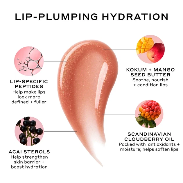 Пептидний бальзам для губ Ole Henriksen I LOVE ME Strawberry Sorbet Glimmer Limited-Edition - зображення 3