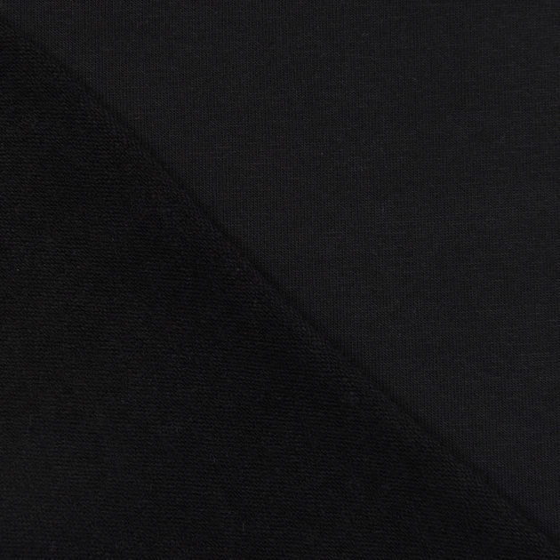 Ткань футер 3х-нитка петля черный (355г/м.кв190см пог.м) 184054 - изображение 4