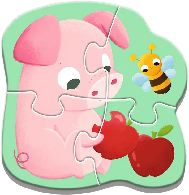 Пазли Trefl Baby Classic Дитинчата тварин 2+3+4+5 елементів 36135 (5900511361353) - зображення 4