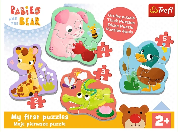 Пазли Trefl Baby Classic Дитинчата тварин 2+3+4+5 елементів 36135 (5900511361353) - зображення 6