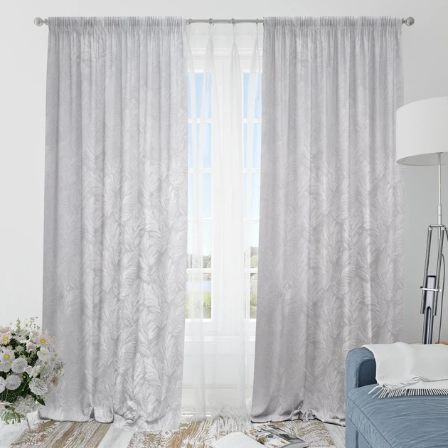 Декоративная ткань Марино светло серая (200г/м.кв305см пог.м) 174352 - изображение 8