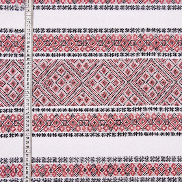 Ткань жаккардовая скатертная Красная рута ТДК-Ж-199 1/1 (329г/м.кв170см пог.м) 187508 - изображение 3