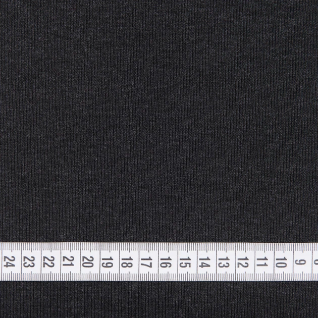 Рибана к футеру антрацитовая (350г/м.кв105см пог.м) 184059 - изображение 3