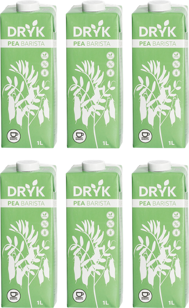 Zestaw napojów grochowych Dryk Pea Barista 6 x 1 l (1574500506146) - obraz 1