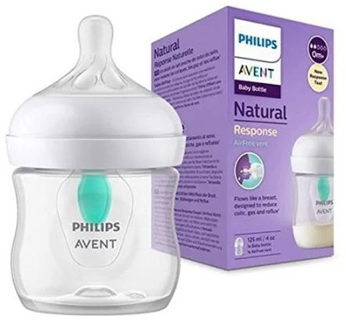 Butelka do karmienia Philips Avent Natural Response 0+ m 125 ml (8710103990345) - obraz 1