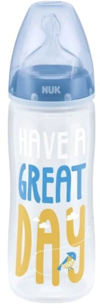 Butelka do karmienia Nuk Biberon First Choice Silicona 2XL Przezroczysta 360 ml (4008600364061) - obraz 1