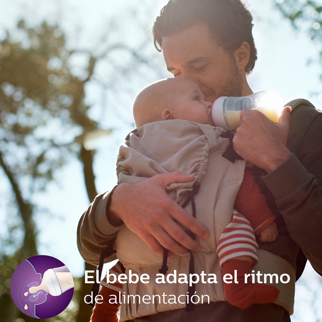 Набір пляшечок для годування Philips Avent Natural Response Cristal з соскою 3 шт (8710103990727) - зображення 6