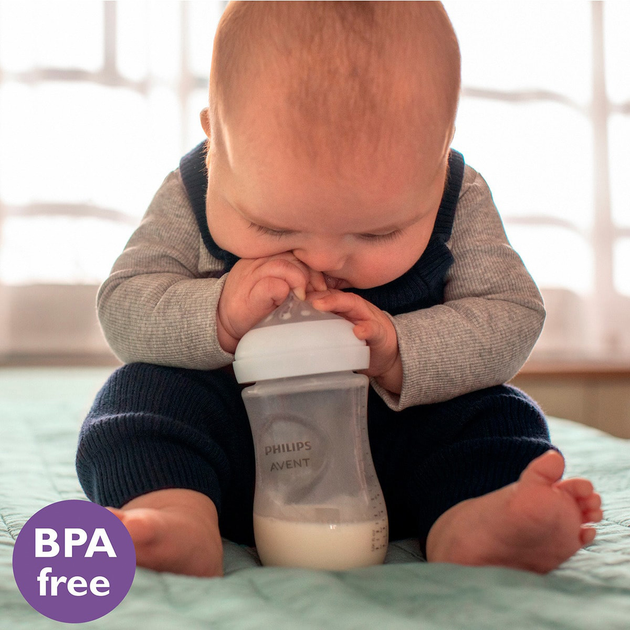 Набір пляшечок для годування Philips Avent Natural Response Cristal з соскою 3 шт (8710103990727) - зображення 8
