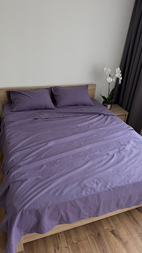 Постельное белье Ancord Home, простынь на резинке 160х200х25 см, вареный хлопок, цвет лаванда - Фото 15 Постельное белье Ancord Home, простынь на резинке 160х200х25 см, вареный хлопок, цвет лаванда - изображение 15