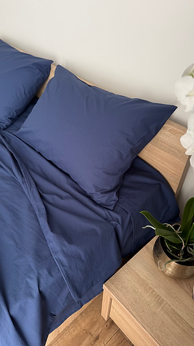 Постельное белье Ancord Home, набор наволочек (2шт) 50х70 см, вареный хлопок, цвет темно-синий - изображение 11