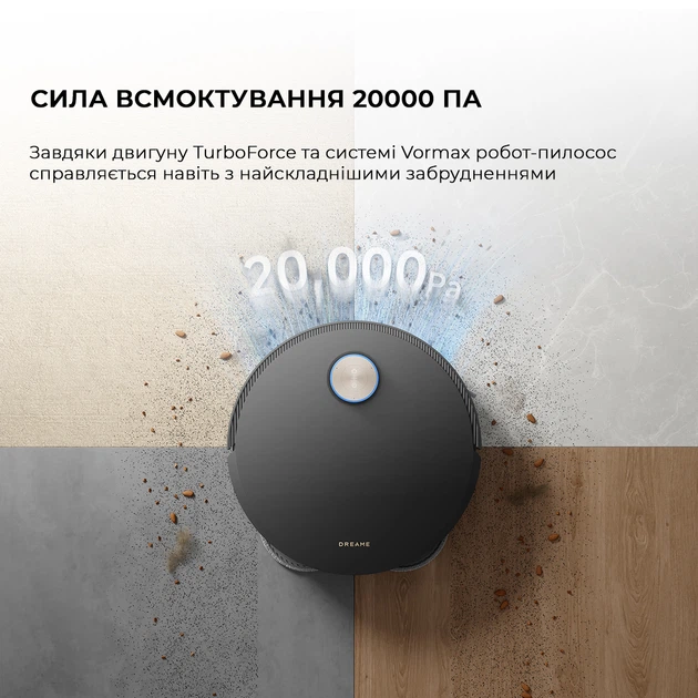 Робот-пилосос Dreame Robot Vacuum X50 Ultra Complete Black - зображення 4