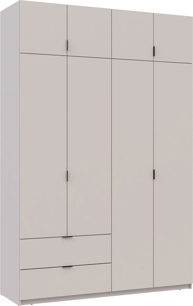 Распашной шкаф Doros Лукас Кашемир 160х50х240 см - Фото 2 Распашной шкаф Doros Лукас Кашемир 160х50х240 см - изображение 2