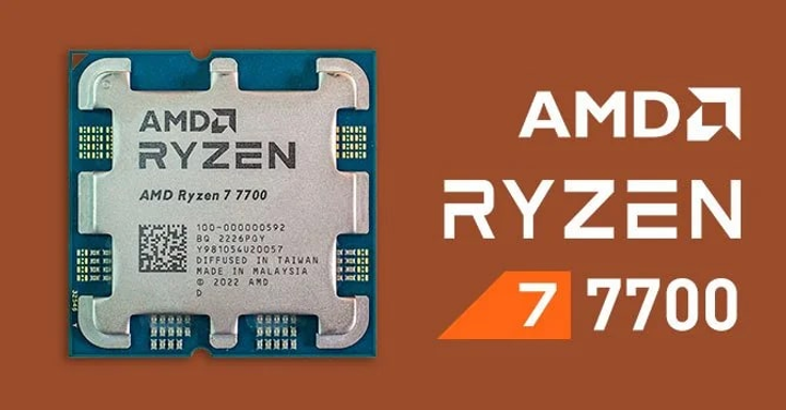 CPU AMD Ryzen 7 7700 BOX Процесор AMD Ryzen 7 7700 3.8(5.3)GHz 32MB sAM5 Box (100