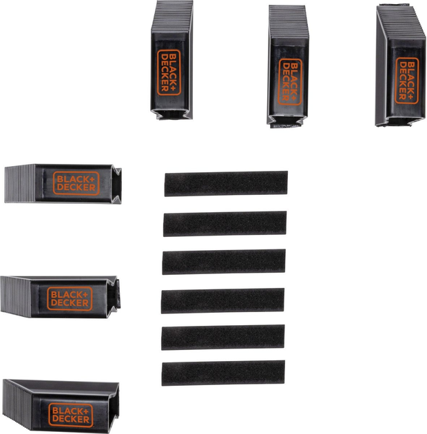 Wspornik Black+Decker do bagażu na rzepy 6 szt (8711252235523) - obraz 3