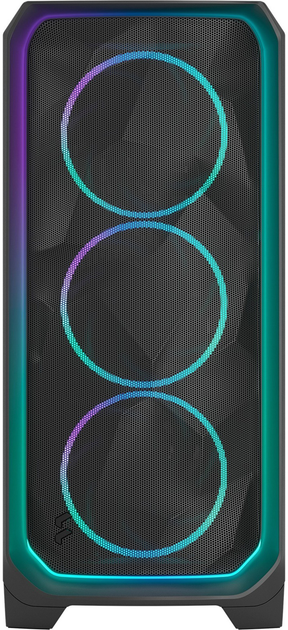 Obudowa Fractal Design Meshify 3 Ambience Pro RGB Light Tint Black (7340172707189) - obraz 2