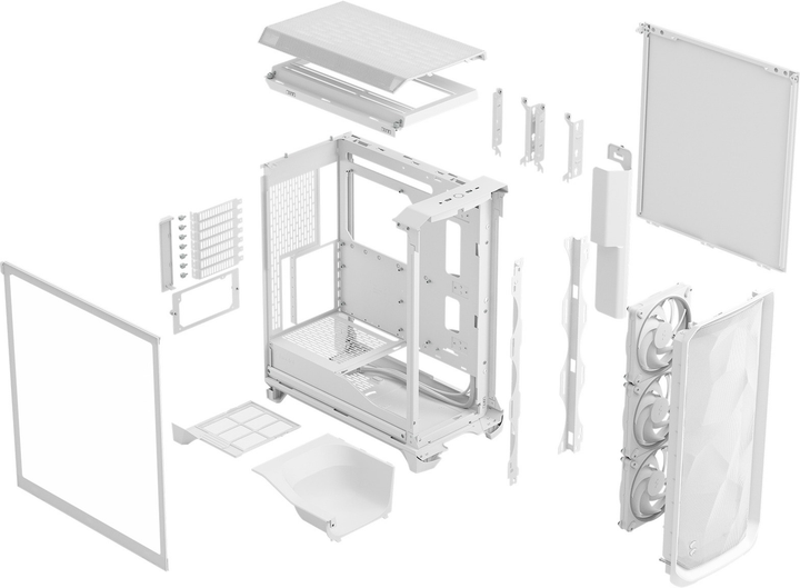 Obudowa Fractal Design Meshify 3 RGB TG Clear Tint White (7340172709510) - obraz 11