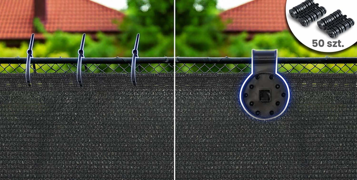 Siatka cieniująca Plonos 1.2x25m 140g/m2 Szara (454010) - obraz 3