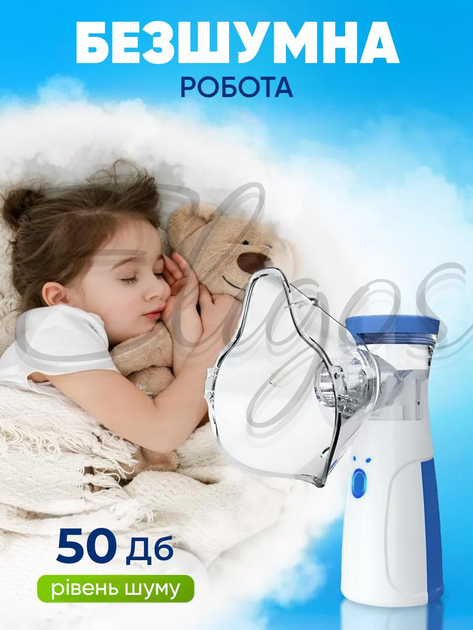 Портативный ультразвуковой ингалятор небулайзер Smart Mesh Nebulizer для детей и взрослых, ручной для дыхательной терапии - изображение 4