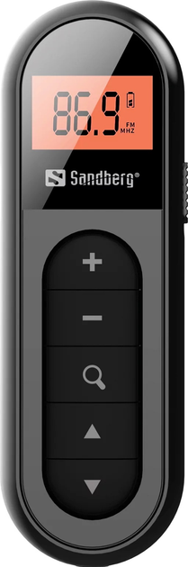 Магнітола Sandberg Pocket Radio FM Recharge Black (5705730421013) - зображення 4