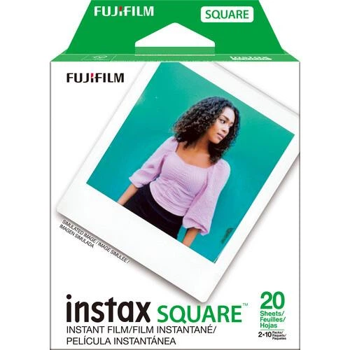 Фотоплівка для камери Fujifilm Instax Square 20 аркушів/фотографій (2 картриджи по 10 листів) для FUJI SQ1 SQ6 SQ10 SQ20 SQ40 SP-3 LINK (Японія) - зображення 2