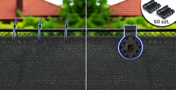 Siatka cieniująca Plonos 1.2x50m 140g/m2 Szara (454110) - obraz 3