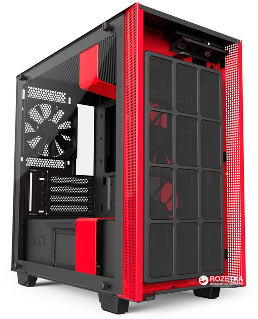 Корпус NZXT H400i Matte Black-Red (CA-H400W-BR) - изображение 3