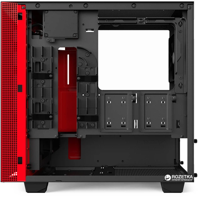 Корпус NZXT H400i Matte Black-Red (CA-H400W-BR) - изображение 10