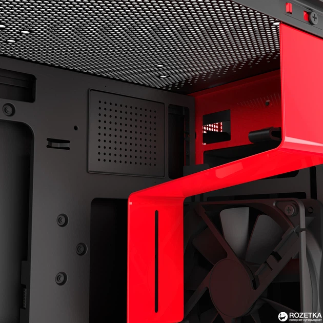Корпус NZXT H400i Matte Black-Red (CA-H400W-BR) - изображение 11