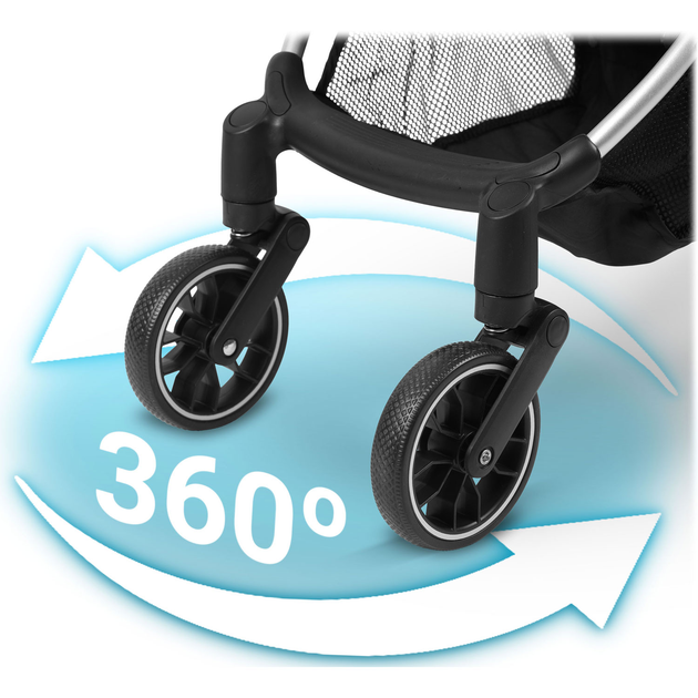 Прогулянкова коляска Nukido Paseo Сіра 716002 (5903890622398) - зображення 9
