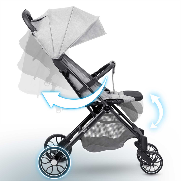 Прогулянкова коляска Nukido Paseo Сіра 716003 (5903890622404) - зображення 3