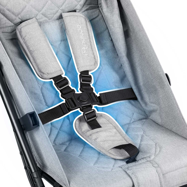 Прогулянкова коляска Nukido Paseo Сіра 716003 (5903890622404) - зображення 8