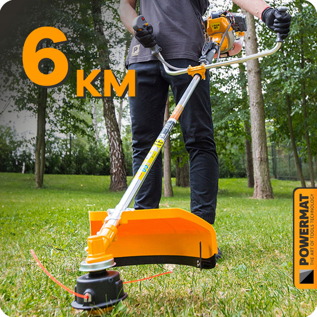 Бензокоса Powermat 6 л/с с аксессуарами - изображение 6