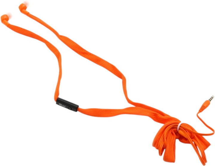 Słuchawki Freestyle Shoelace In-Ear Earphones + Mic Orange (FH2112O) - obraz 3