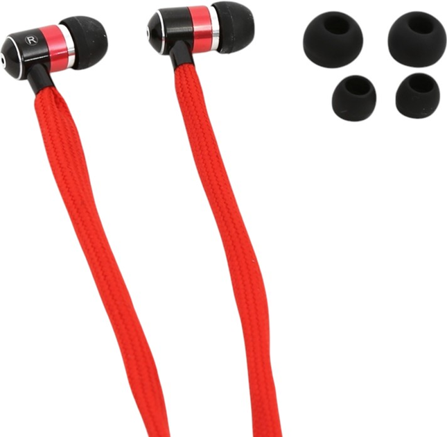 Навушники Freestyle Shoelace In-Ear Earphones + Mic Red (FH2112R) - зображення 2