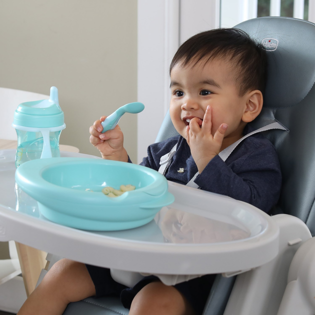 Термостойка тарелка Chicco Warmy Plate 6м+ Голубая (16000.25) - изображение 7