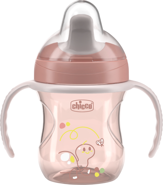 Поїльник-непроливайка Chicco Training Cup 200 мл Рожевий (06921.15) (8058664180622) - Фото 1 Поїльник-непроливайка Chicco Training Cup 200 мл Рожевий (06921.15) (8058664180622) - зображення 1