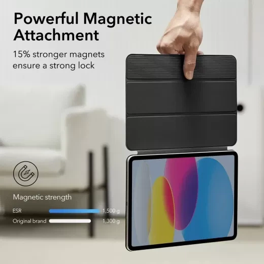 Чохол ESR Rebound Magnetic Case Black для iPad 11'' (2025) | iPad 10.9 (2022) (1B1870107) - зображення 2