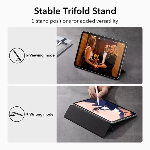 Чохол ESR Rebound Magnetic Case Black для iPad 11'' (2025) | iPad 10.9 (2022) (1B1870107) - зображення 3
