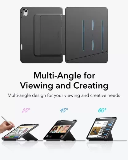 Чехол ESR Flip Magnetic Case with Pencil Holder Sky Blue для iPad Air 11” M4 | M3 | M2 (2026 | 2025 | 2024) | iPad Air 10.9” M1 (2022 | 2020) (1B21400203) - изображение 3