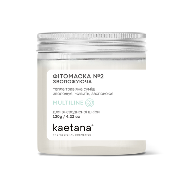 Фітомаска №2 Зволожуюча Kaetana 120 г ML-2FM120 - Фото 1 Фітомаска №2 Зволожуюча Kaetana 120 г ML-2FM120 - зображення 1