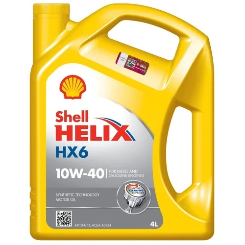 Моторна олива Shell Helix HX6 10W-40, 4л - Фото 1 Моторна олива Shell Helix HX6 10W-40, 4л - зображення 1